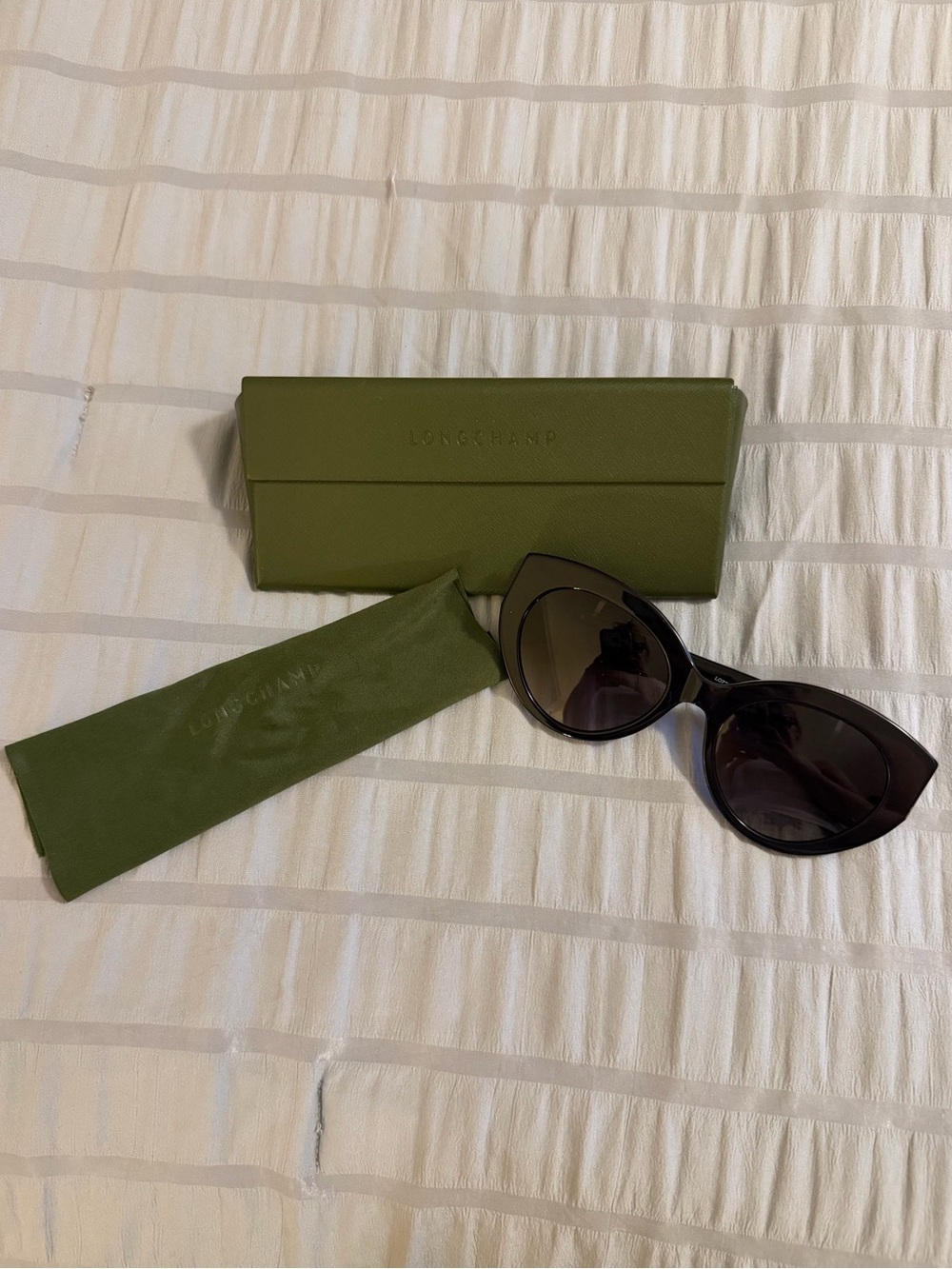 Longchamp Roseau 54mm Gradient Cat Eye sunglasses black - Picture 7 of 10